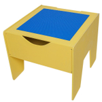 Лего-стол Кубик со съемной двусторонней крышкой и отсеком для хранения деталей