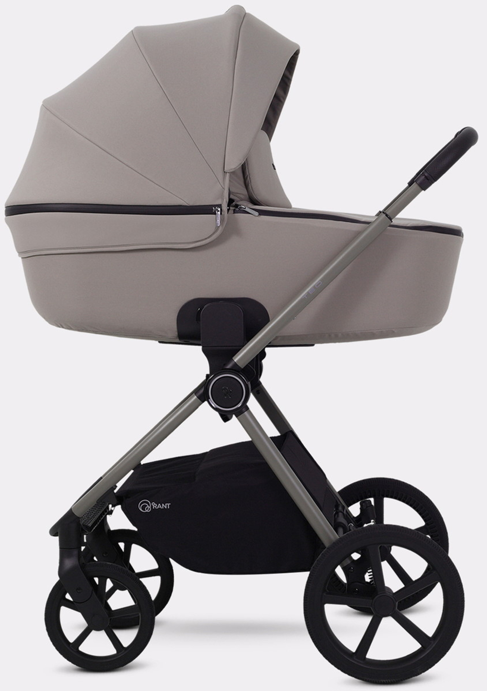Детская коляска Rant Teo Soft 3 в 1 с автокреслом Evomax Grey Cloud