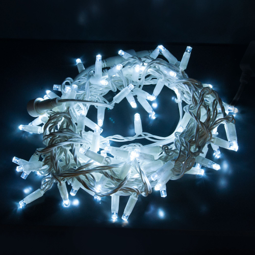 Новогодняя гирлянда нить белый 10м IP65 400-101 белый