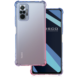 Чехол ROSCO для Xiaomi Redmi Note 10 Pro оптом (арт. XM-RN10P-HARD-TPU-DARKBLUE-PINK)