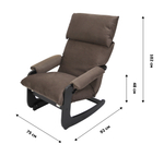 Кресло Трансформер Амадео ВСК №81  арт.20025 1уп.(каркас венге, сиденье коричнево-розовое Maxx 235)