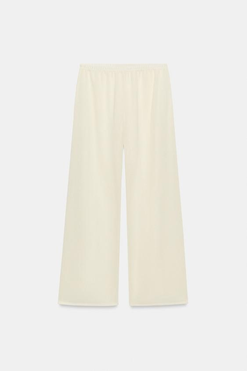 ZARA БРЮКИ ПРЯМОГО КРОЯ, ЭКРЮ