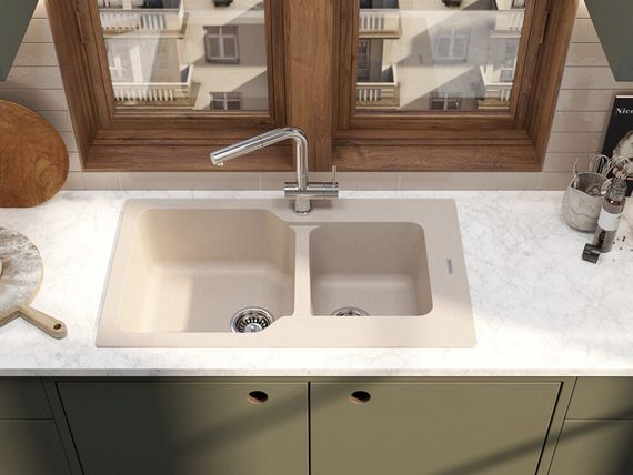 Кухонная мойка OMOIKIRI Maru 86-2-BE(арт.4993285)