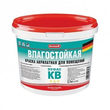 Краска для стен и потолков ПУФАС Decoself мороз. 2,7 кг.