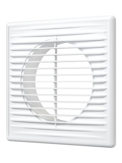 Решетка вентиляционная ПФ фланец D100 разъемная 150x150 пластик ERA