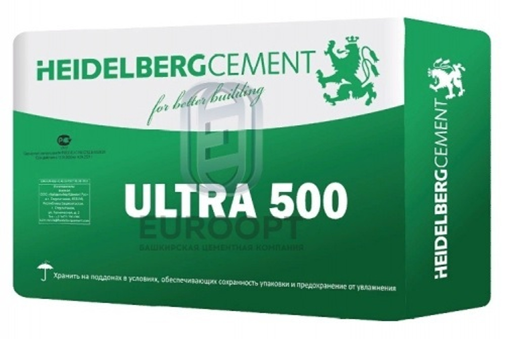 ЦЕМЕНТ М500 HeidelbergCement II Ш-И 42,5Н 25кг