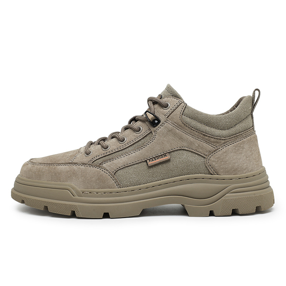 ABCIU Work Boots Unisex High top Khaki