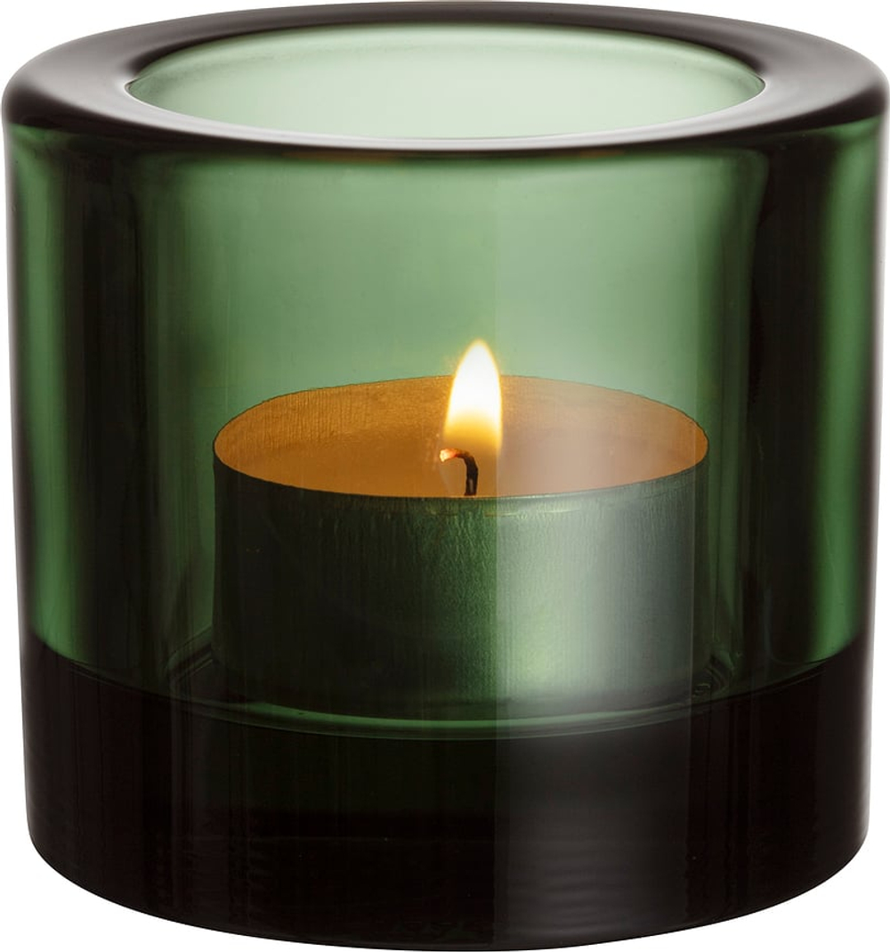 Подсвечник Iittala Kivi, стекло, 6 6,5 см, зелёный