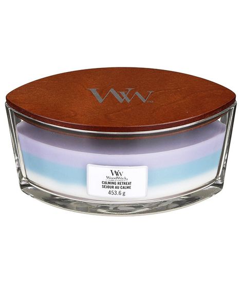 Успокаивающий ретрит, ароматическая свеча эллипс, WoodWick