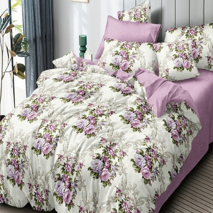 Комплект постельного белья "П37. F-65018", поплин, 100% хлопок, Россия.