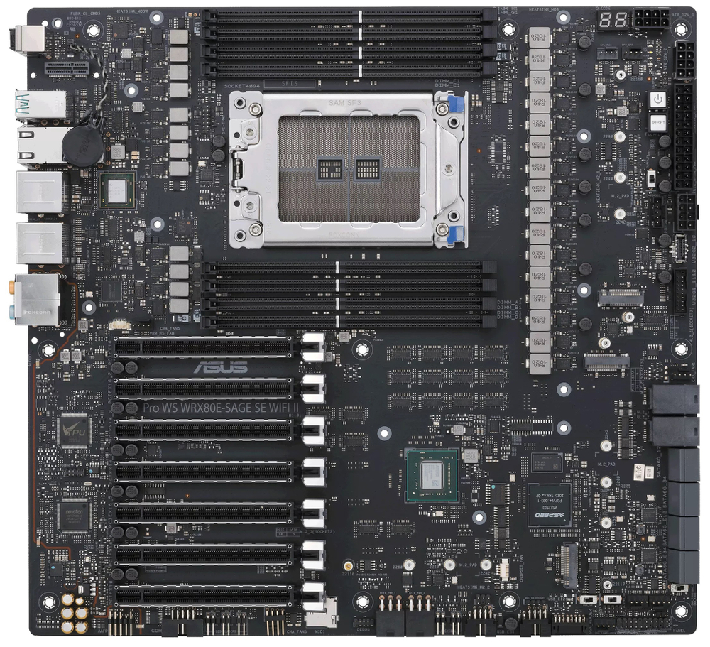 Материнская плата E-ATX ASUS PRO WS WRX80E-SAGE SE WIFI II