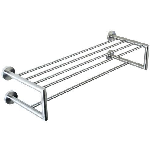 Полка для полотенец 655 мм нерж. сталь NIZA 16854.S матовый