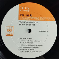 Винтажная виниловая пластинка LP Blue Oyster Cult Tyranny And Mutation (Japan 1973) (Obi) (Shrink)