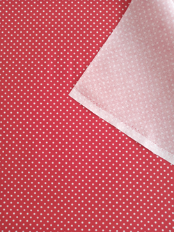 Ткань бязь плательная, рис. "Горох 2мм", ширина 150 см, арт. 040