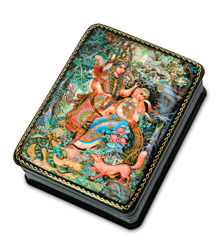 ШК-19/ 4-I Шкатулка в технике декупаж «Златовласка» (10х8х3,5)