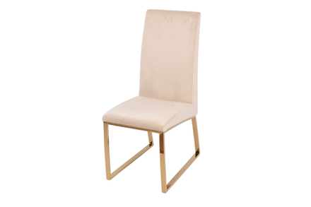 Стул обеденный Ist Casa Милан, 63х45х99, бежевый, глянцевое золото
