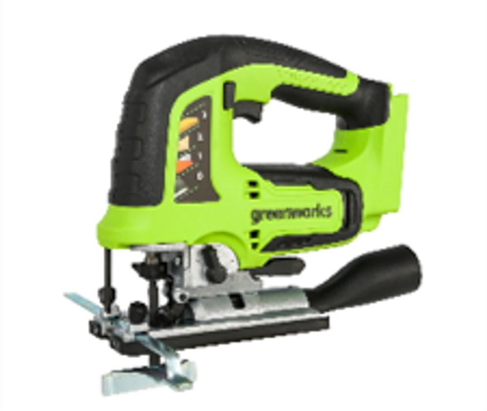 Лобзик Greenworks GD24JS, 24V, бесщеточный, 100 мм, 800-3000/мин, LED, без АКБ и ЗУ (3601407)