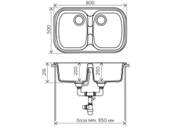 Мойка POLYGRAN F-150 бежевый №27