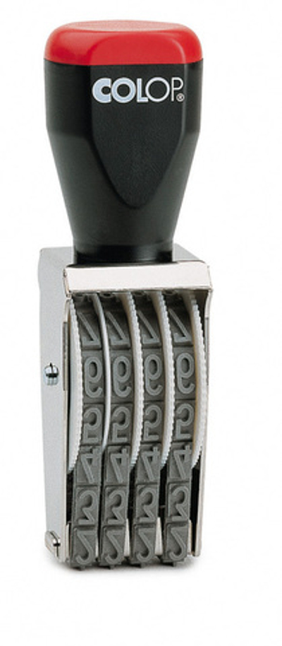 Ленточный нумератор Colop 12004, высота 12 мм, 4 разряда