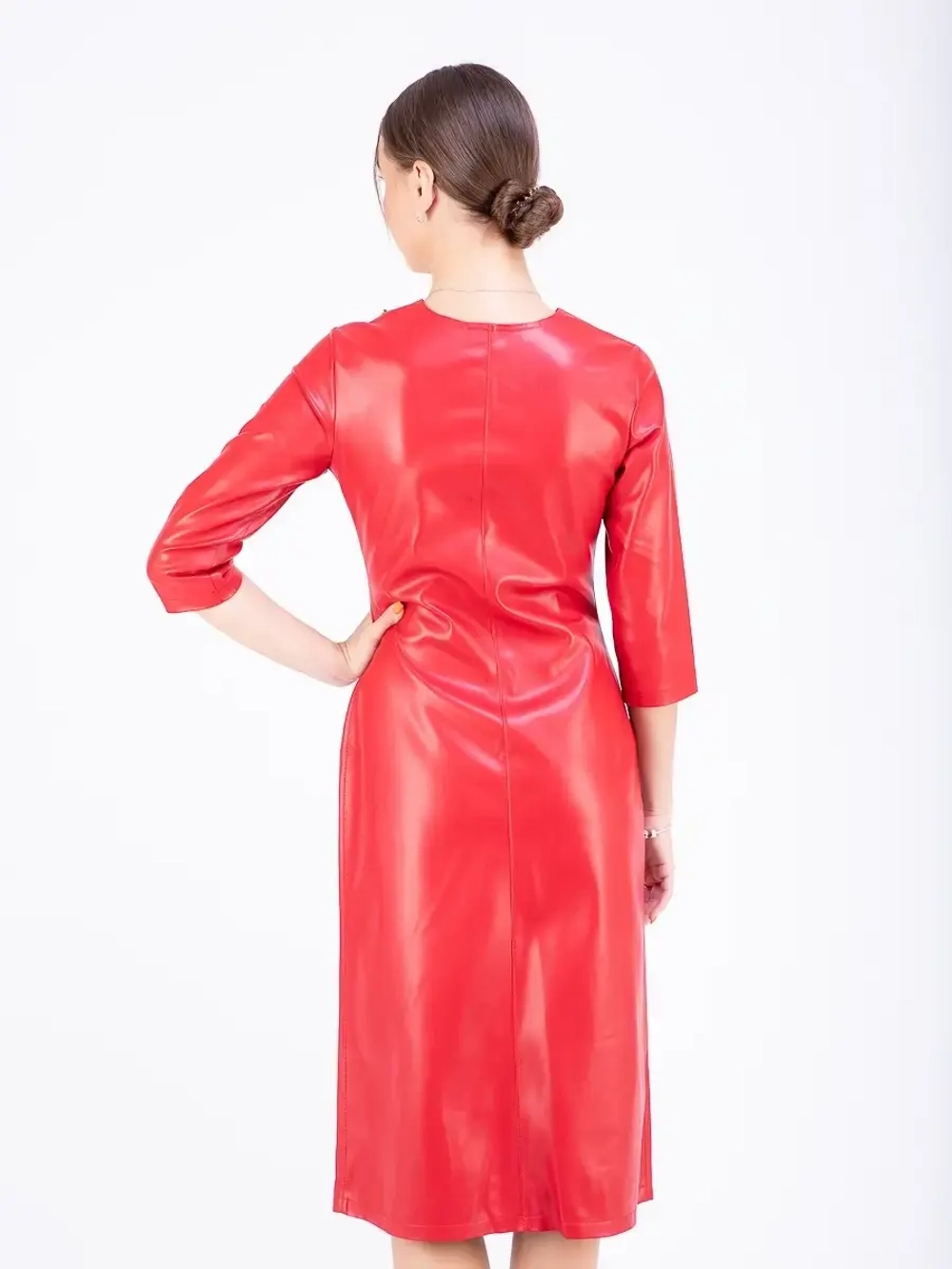 Платье женское кожаное, платье экокожа