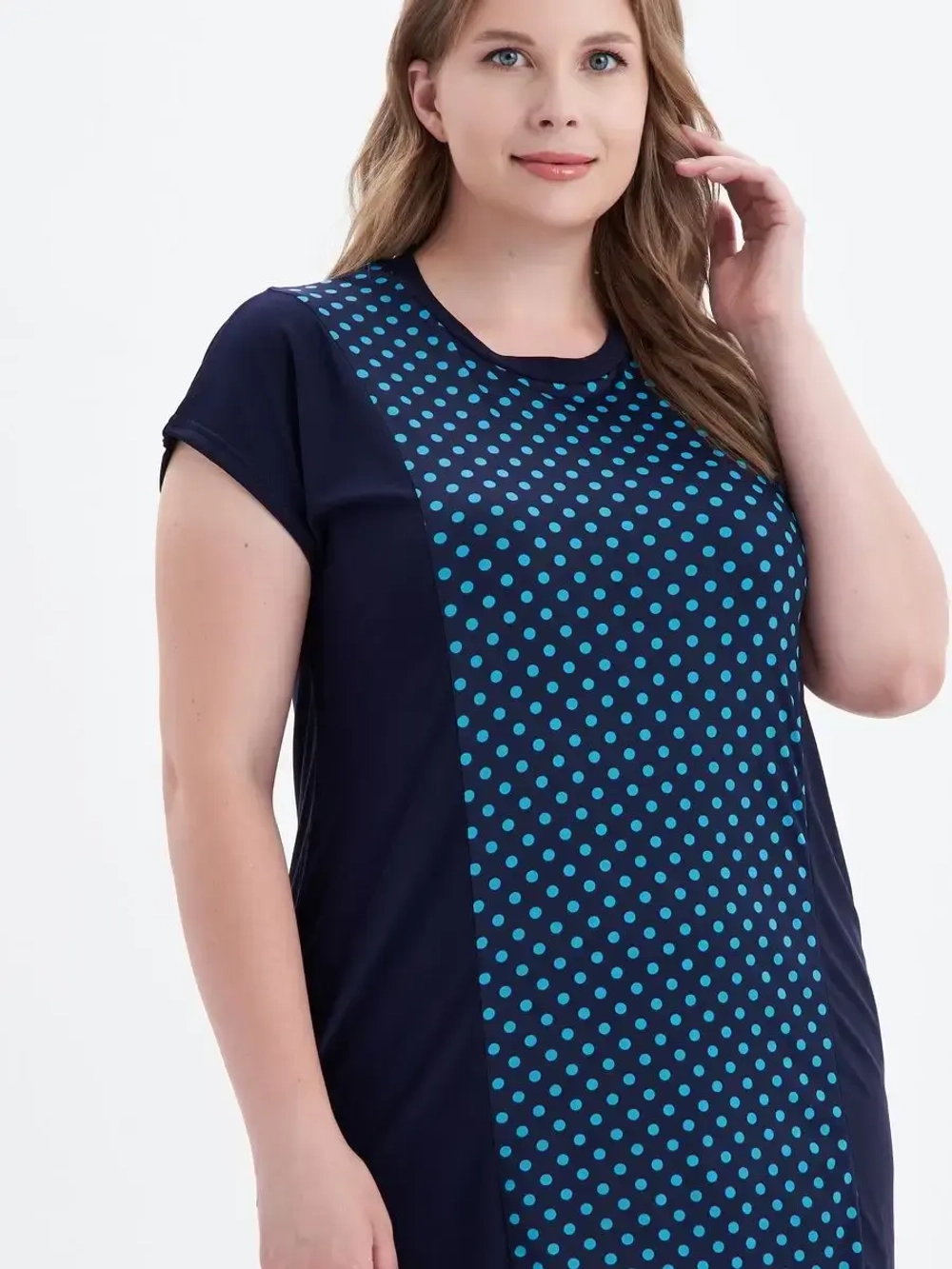 Блузка футболка удлиненная