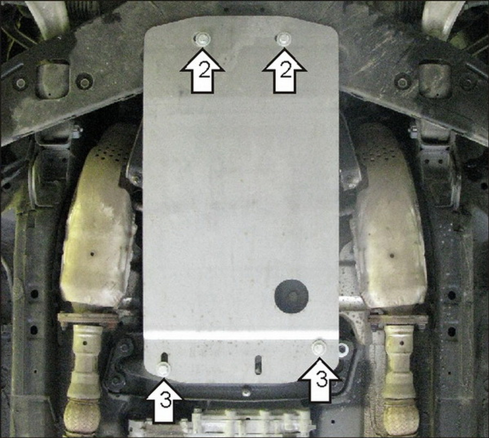 Защита КПП. 2 мм, Сталь. для Infiniti FX 35 2008-2012, Motodor.78001