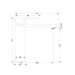 Смеситель для раковины Vincea Vogue (SS) VBF-2VS1MB однорычажный, черный матовый