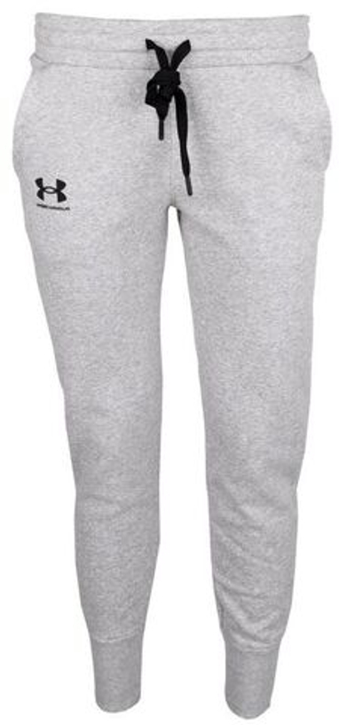 Женские теннисные брюки Under Armour Women's Rival Fleece Joggers - steel medium heather/black