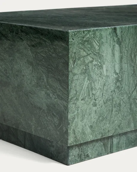 Журнальный столик Sorein из зеленого мрамора 100 x 50 см