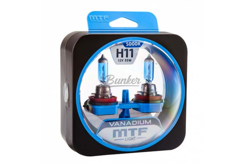 Галогенные автолампы MTF Vanadium H11, (компл.)