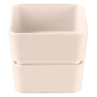 Кашпо для цветов пластиковое 0,45л «Фиори» Пудровый