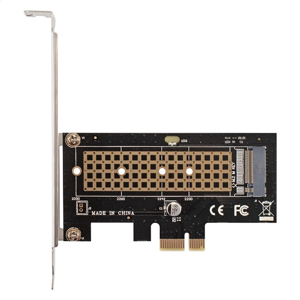 Переходник M.2 ExeGate EXE-597, SSD M.2 M key -&gt; PCI-E x1 (EX296205RUS)