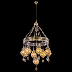 Citilux Каир CL419185 Люстра подвесная Мозаика Янтарь