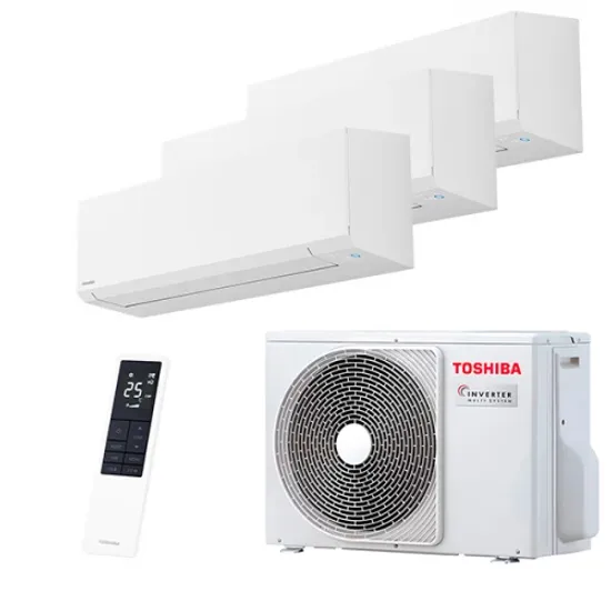 Мультисплит система на 3 комнаты Toshiba RAS-B07G3KVSG-E x 3 / RAS-3M18G3AVG-E