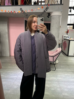 Бомбер Лоран сиреневый