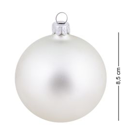 Элита НФШ-1707 Ел.украшение Шар «Змея» белый 80 мм