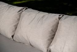 "Верона" лаунж-зона 5-местная плетеная из роупа (веревки), каркас алюминиевый белый, роуп бежевый