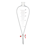 Воронка делительная грушевидная, 2000 мл, шлиф 29/32, стеклянный кран