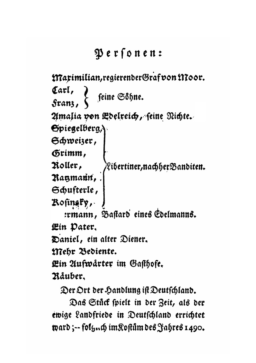 Die Räuber. Trauerspiel | Friedrich Schiller
