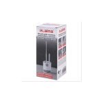 Ершик для унитаза силиконовый (плоский) + щеточка, напольный / настенное крепление, LAIMA, 700561