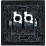 FORTE&PIANO Розетка компьютерная двойная RJ45 кат.6 FP234M металл белый IEK