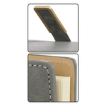 Ежедневник Basir, формат А5, материал-кожезаменитель, серый цвет, 100 листов, размер 17*23 см