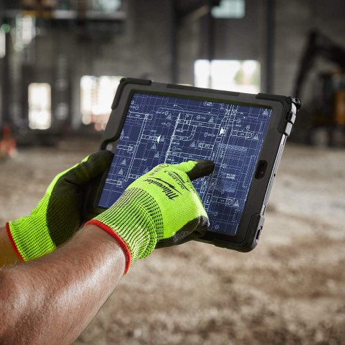 Перчатки защитные Milwaukee Hi-Vis Cut level 5/E, S/7