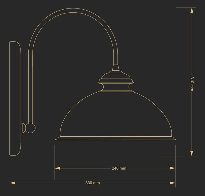 Бра Kutek LID-K-1(P)GR