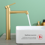 Смеситель для раковины Raglo R20.15.03, золотой сатин