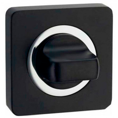 Завертка RENZ BK 02 MBN/CP матовый черный никель КВАДРАТНАЯ