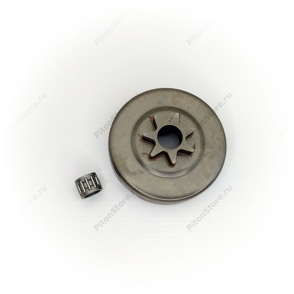 Корзина сцепления б/п Husqvarna 365/372 (3/8"-7, 78.5/16-мм, цельная, подшипник) [Китай]