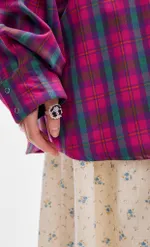 Рубашка Kraizy Stripes 2XOVER в клетку розовая