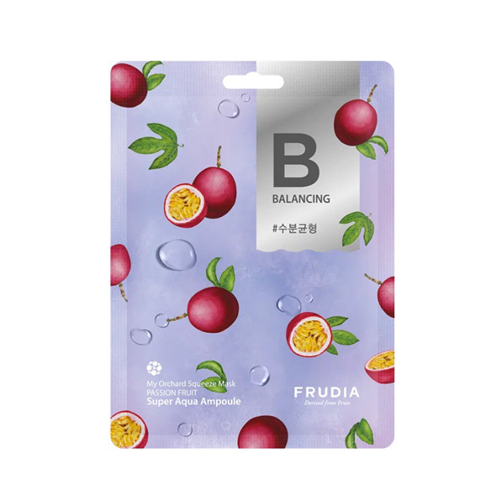 Тканевая маска для лица с Маракуйей Frudia My Orchard Squeeze Mask Passion Fruit