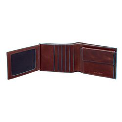 Кошелек мужской Piquadro Blue Square коричневый телячья кожа (PU1240B2/MO) 3